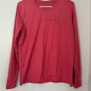 lululemon athletica Red Long Sleeve Tee
